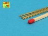 Aber BR05 Brass round rods 0,5mm length 250mm x 8 pcs